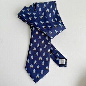 Star Wars R2-D2 Droid Mens Tie Necktie  Blue WHITE 100% Polyester
